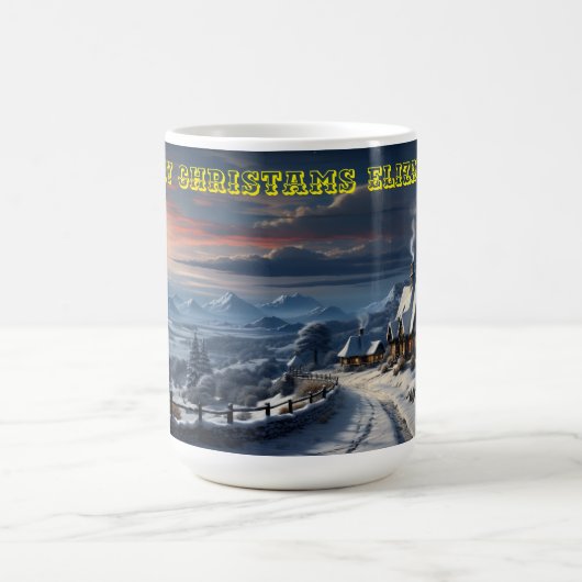 Vrolijk kerstfeest koffiemok (Center)