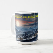 Vrolijk kerstfeest koffiemok (Voorkant links)