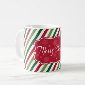 Vrolijk kerstfeest koffiemok (Voorkant links)