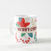 Vrolijk kerstfeest koffiemok (Voorkant links)