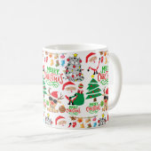 Vrolijk kerstfeest koffiemok (Voorkant rechts)