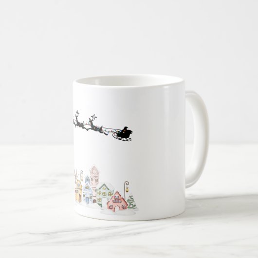 Vrolijk kerstfeest koffiemok (Voorkant rechts)