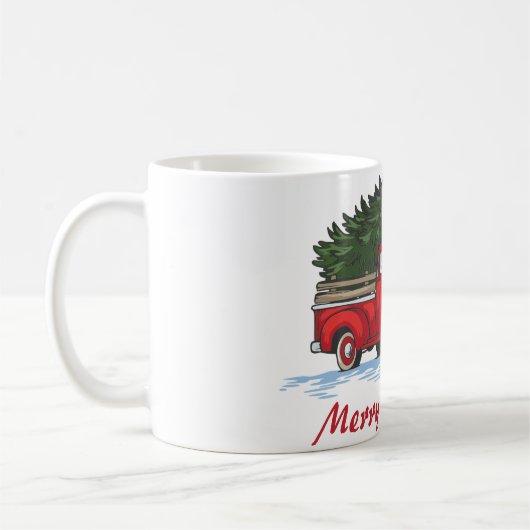 Vrolijk kerstfeest koffiemok (Links)