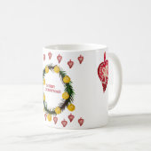 Vrolijk kerstfeest koffiemok (Voorkant rechts)