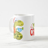 Vrolijk kerstfeest koffiemok (Voorkant links)