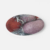 Vrolijk kerstfeest Kogelrood roze Bord (Gekanteld)