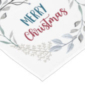 Vrolijk kerstfeest korte tafelloper (Hoek)