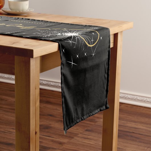 Vrolijk kerstfeest korte tafelloper (Voorbeeld)