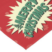 Vrolijk kerstfeest korte tafelloper (Hoek)