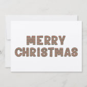 Vrolijk Kerstfeest Kraft Foto Vakantie Kaart (Voorkant)