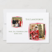 Vrolijk Kerstfeest Kraft Foto Vakantie Kaart (Achterkant)