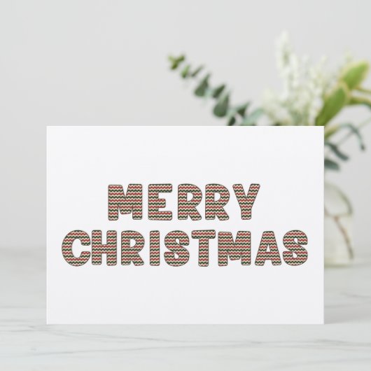 Vrolijk Kerstfeest Kraft Foto Vakantie Kaart (Staand voorkant)