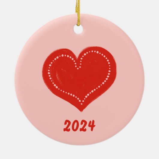 Vrolijk kerstfeest krans Ornament (Achterkant)