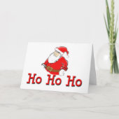 Vrolijk Kerstfeest Krijgen Een Ho Ho Ho Grappig Feestdagen Kaart (Voorkant)