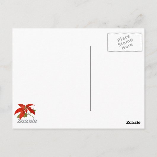 Vrolijk kerstfeest, kunst schilderen, briefkaart (Achterkant)