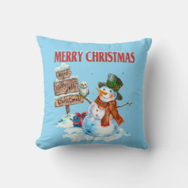 Vrolijk kerstfeest kussen