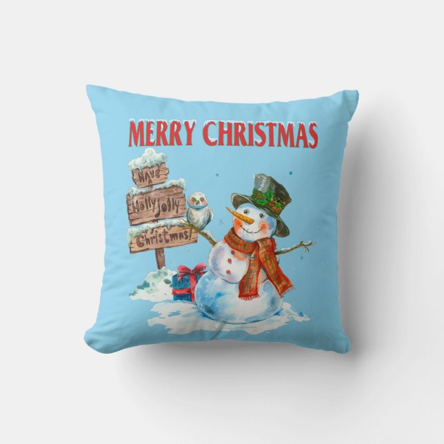 Vrolijk kerstfeest kussen (Voorkant)