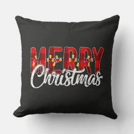 Vrolijk kerstfeest kussen