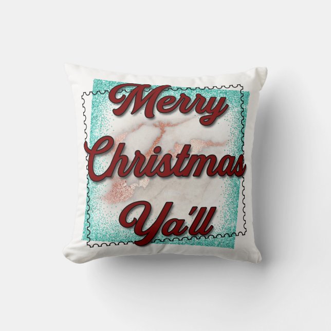 Vrolijk kerstfeest kussen (Voorkant)