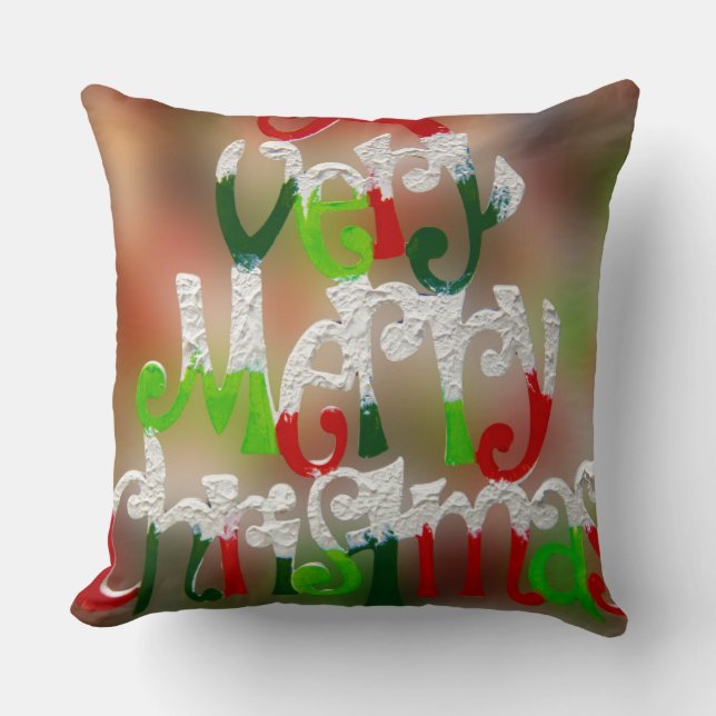 vrolijk kerstfeest kussen (Voorkant)