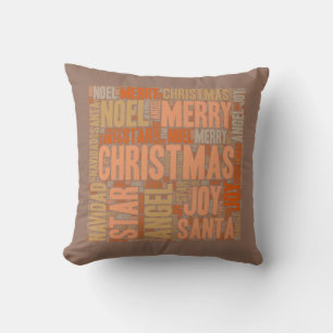 Vrolijk kerstfeest kussen