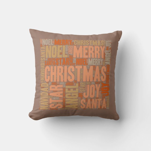 Vrolijk kerstfeest kussen (Voorkant)