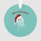 Vrolijk kerstfeest! kwal ornament (voorkant)