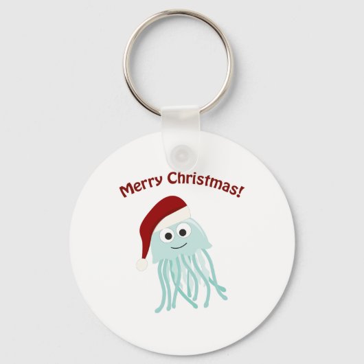 Vrolijk kerstfeest! kwal sleutelhanger (Voorkant)