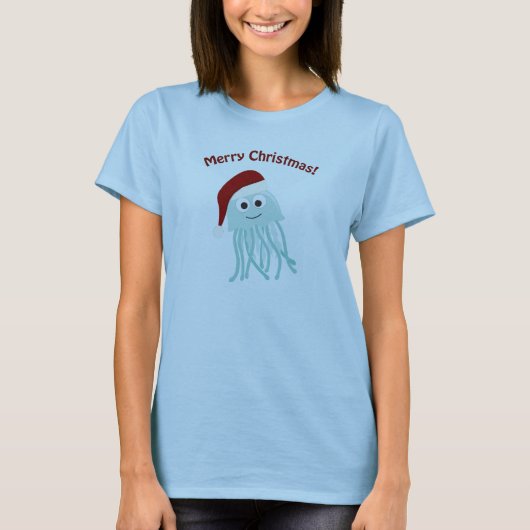 Vrolijk kerstfeest! kwal t-shirt (Voorkant)