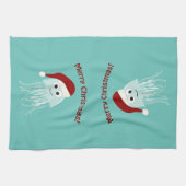 Vrolijk kerstfeest! kwal theedoek (Horizontaal)