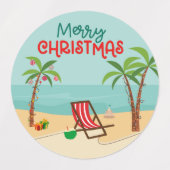 Vrolijk kerstfeest labels (Design 2)