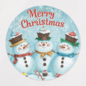 Vrolijk kerstfeest labels (Design 2)