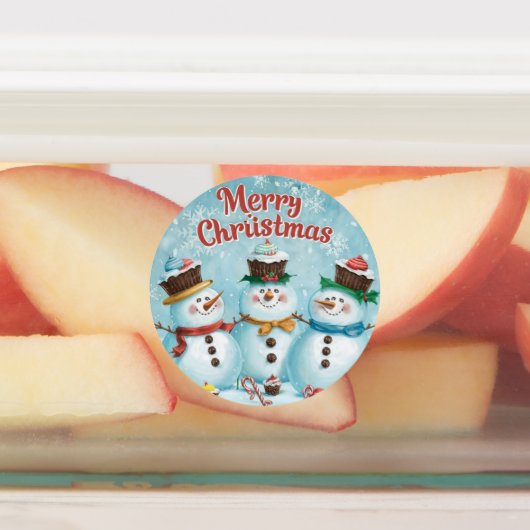 Vrolijk kerstfeest labels (Aangebracht)