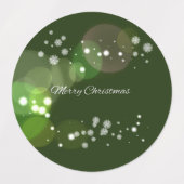 Vrolijk kerstfeest labels (Design 2)