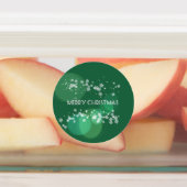 Vrolijk kerstfeest labels (Aangebracht)