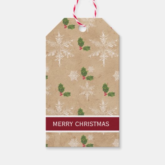 Vrolijk kerstfeest Labels Cadeaulabel (Voorkant)