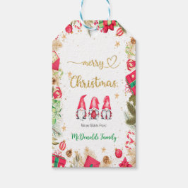 Vrolijk kerstfeest Labels Cadeaulabel