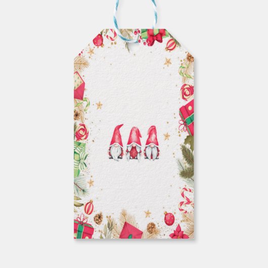 Vrolijk kerstfeest Labels Cadeaulabel (Achterkant)