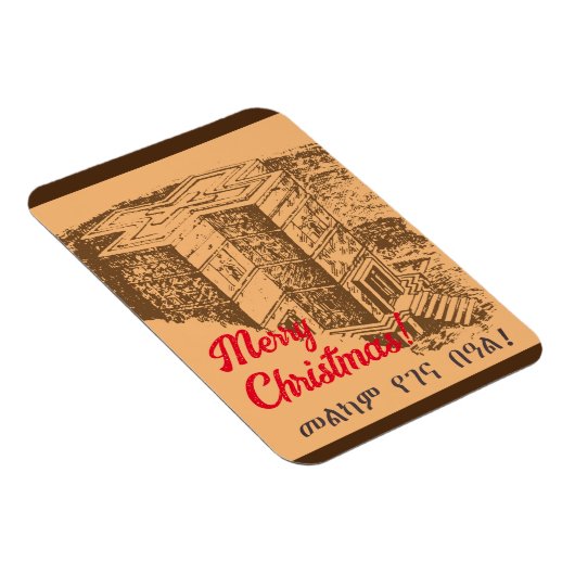 Vrolijk kerstfeest Lalibela Magneet (Rechterzijde)