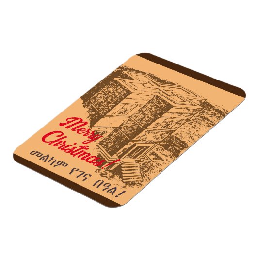 Vrolijk kerstfeest Lalibela Magneet (Linkerzijde)