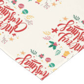Vrolijk kerstfeest lange tafelloper (Hoek)