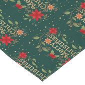 Vrolijk kerstfeest lange tafelloper (Hoek)