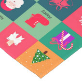 Vrolijk kerstfeest lange tafelloper (Hoek)