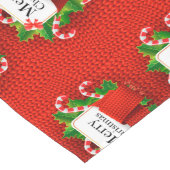 Vrolijk kerstfeest lange tafelloper (Hoek)