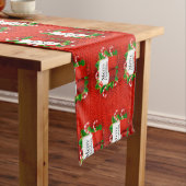 Vrolijk kerstfeest lange tafelloper (Voorbeeld)