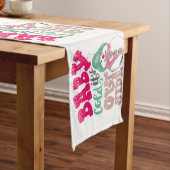 Vrolijk kerstfeest lange tafelloper (Voorbeeld)