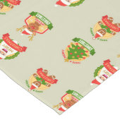 Vrolijk kerstfeest lange tafelloper (Hoek)