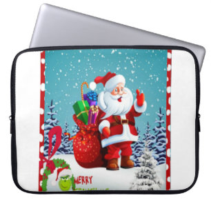 Vrolijk kerstfeest laptop sleeve