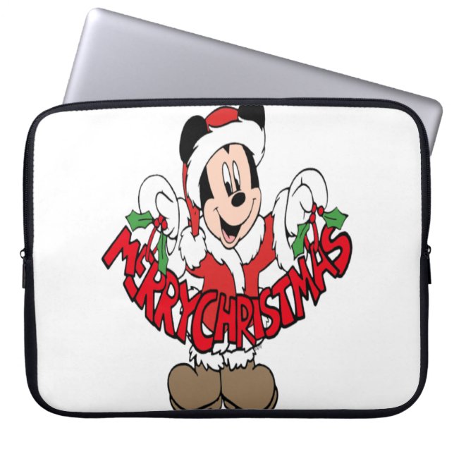 Vrolijk kerstfeest laptop sleeve (Voorkant)