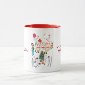 Vrolijk Kerstfeest Las Vegas Verpleegster Mok (Midden)